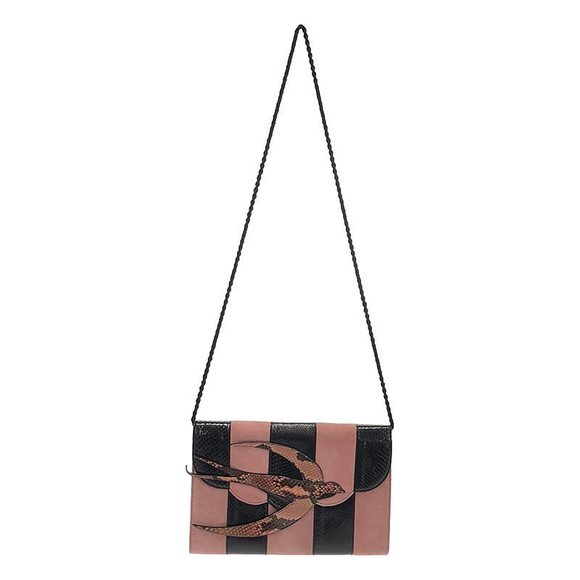 Miu Miu 2way Python Shoulder Bag Pink - Picture 1 of 9